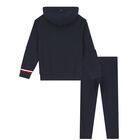 Boys Navy Logo Tracksuit, 1, hi-res