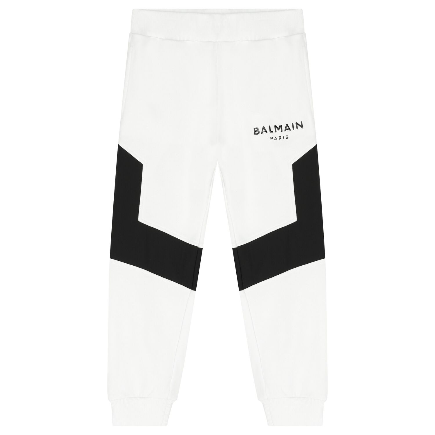 White & Black Logo Joggers, 1, hi-res image number null