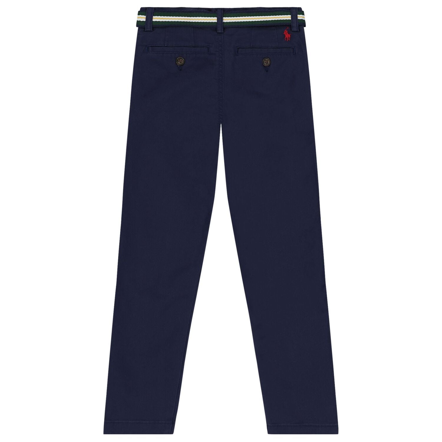 Boys Navy Blue Logo Trousers, 1, hi-res