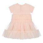 Baby Girls Pink Logo Tulle Dress Set, 2, hi-res