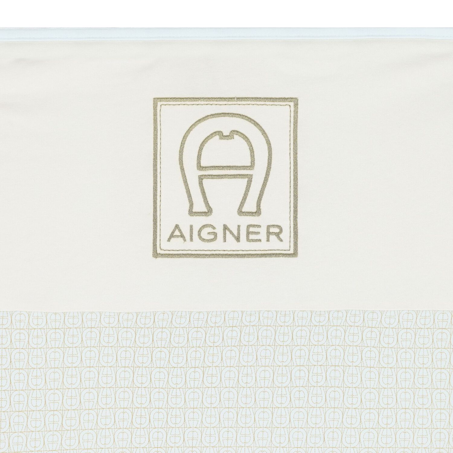 Baby Boys Blue & Gold Logo Blanket, 1, hi-res image number null