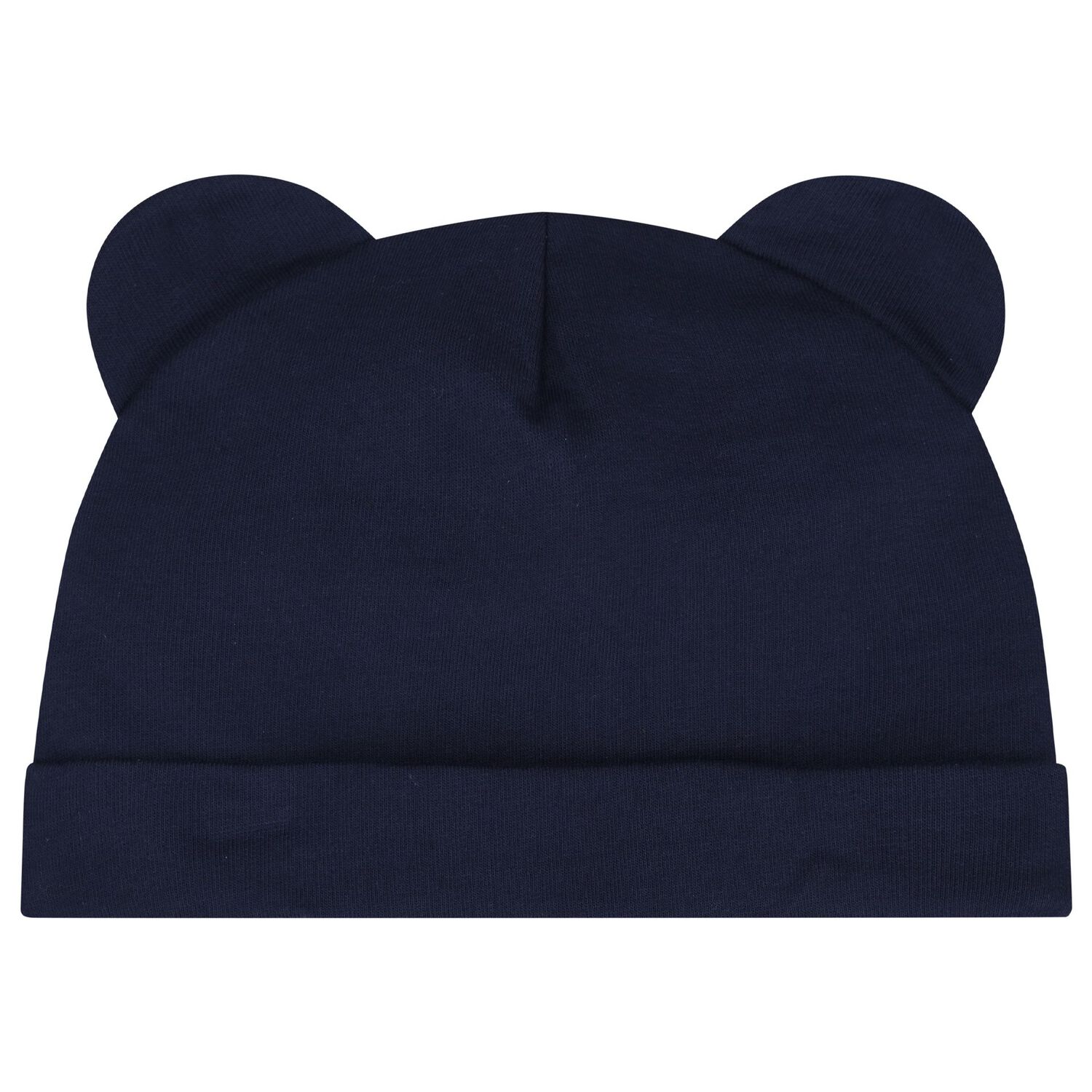Navy Blue Teddy Bear Logo Hat & Bib Baby Gift Set, 3, hi-res