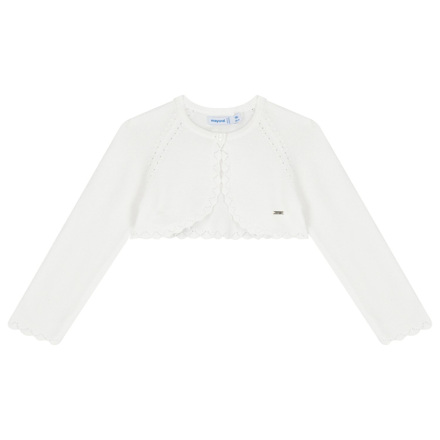 Younger Girls White Cardigan, 2, hi-res image number null