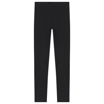 Girls Grey Logo Leggings