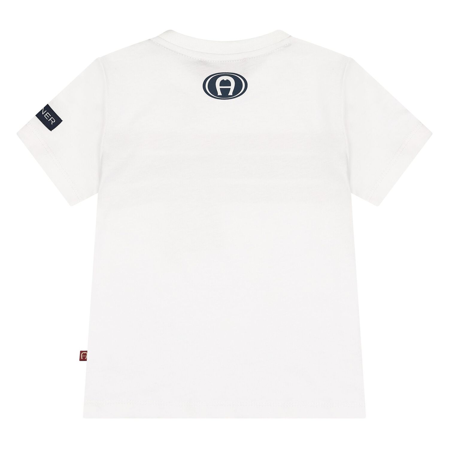 Younger Boys White Logo T-Shirt, 1, hi-res