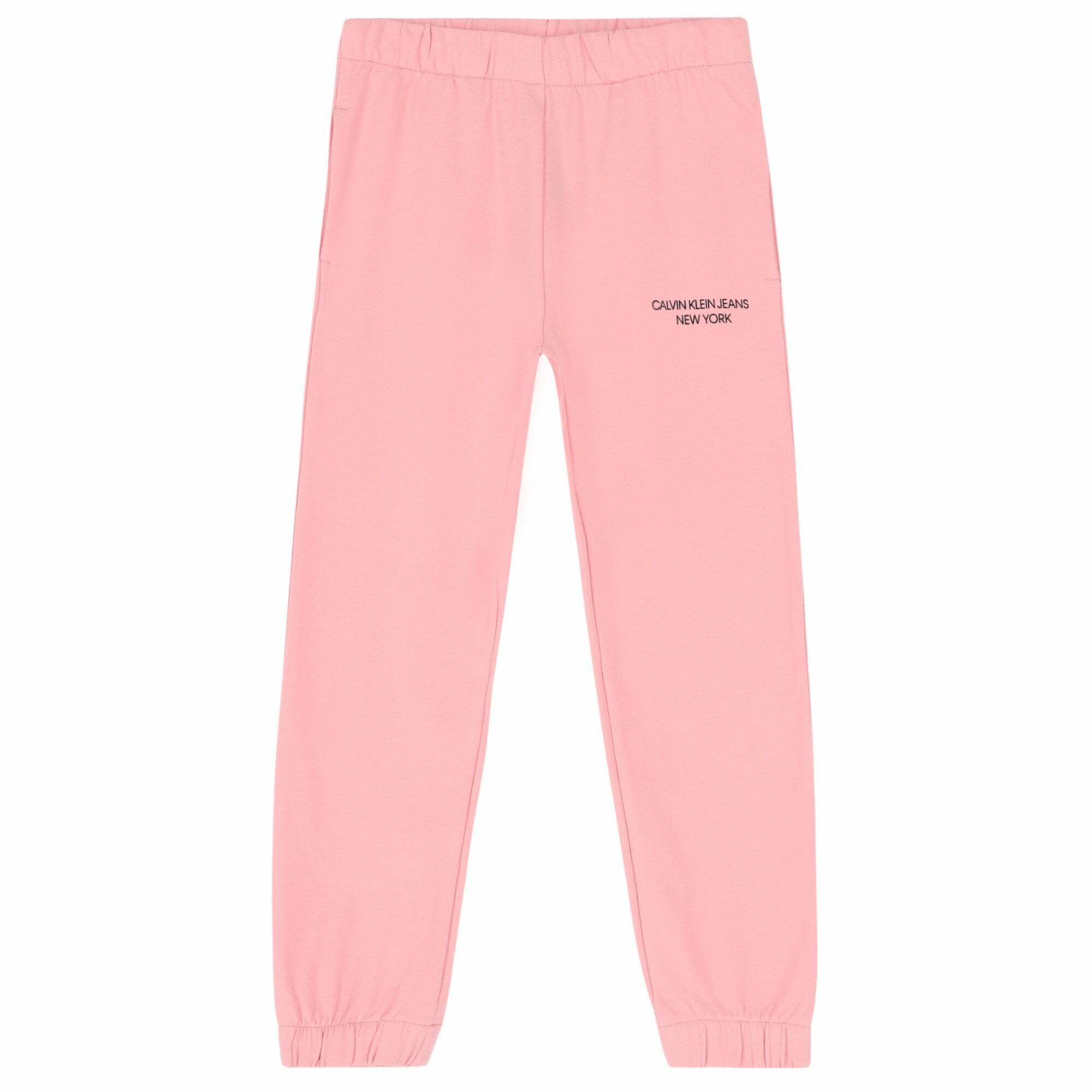 Calvin Klein Girls Pink Logo Joggers Junior Couture Oman