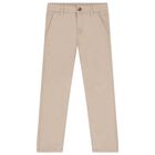 Boys Beige Trousers, 1, hi-res