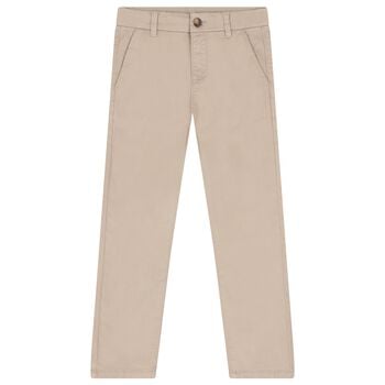 Boys Beige Trousers