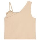 Girls Gold Rose Applique Top, 2, hi-res