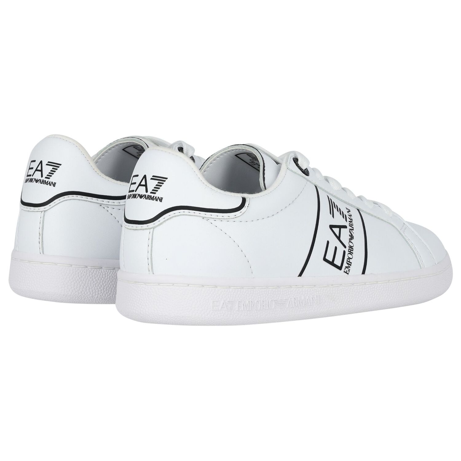 White Logo Trainers, 1, hi-res