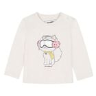 Younger Girls Pink Choupette Logo Tracksuit Set, 1, hi-res