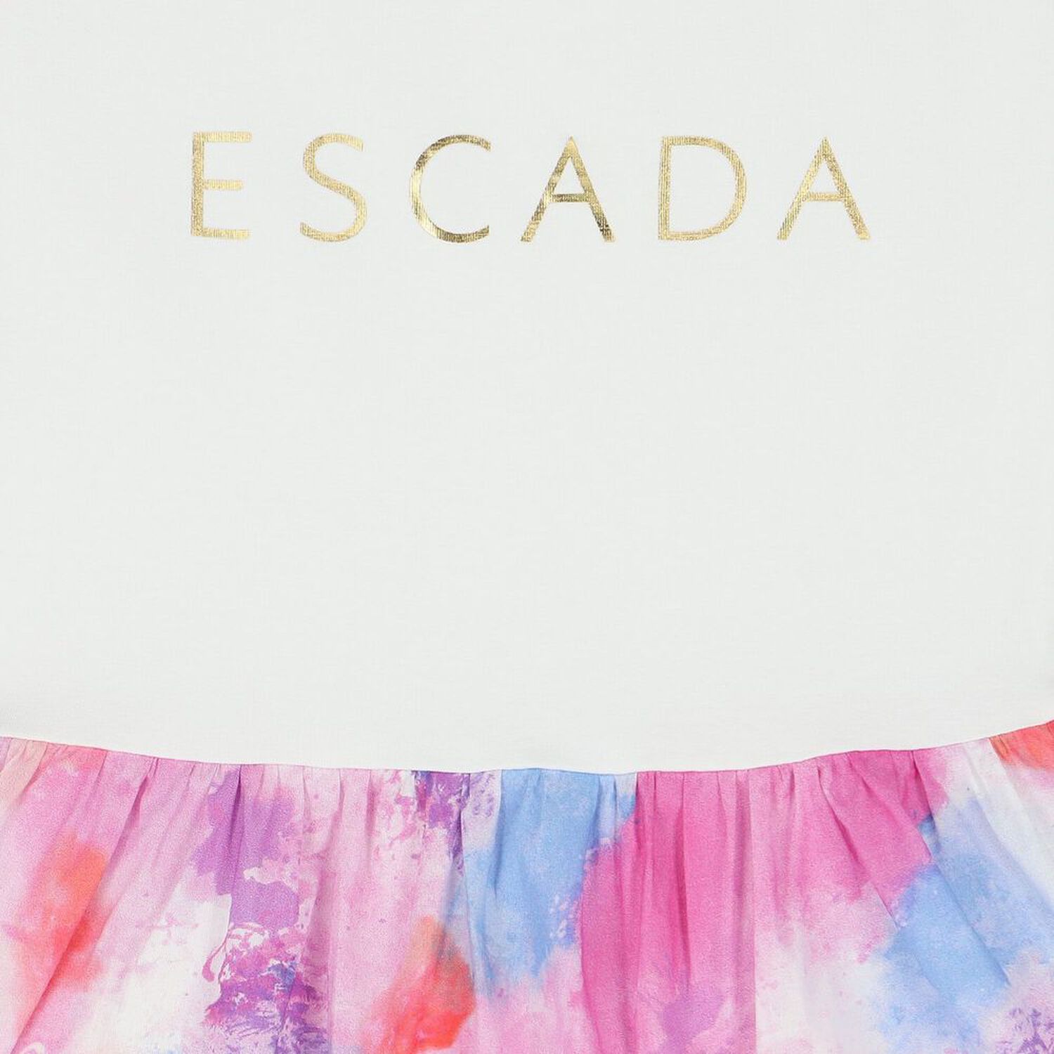 Girls White & Pink Logo Dress, 1, hi-res image number null