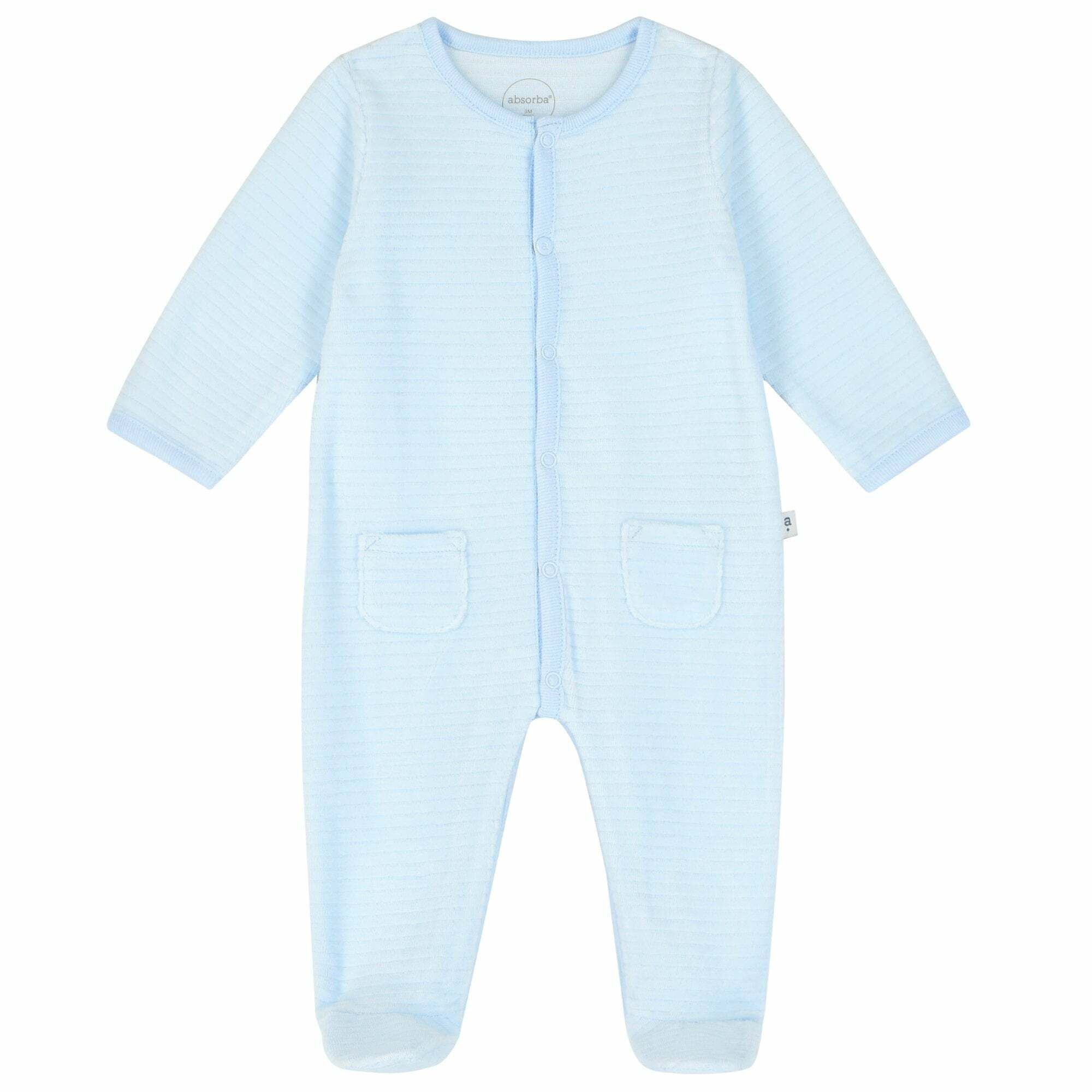 Unisex clearance velour babygrow