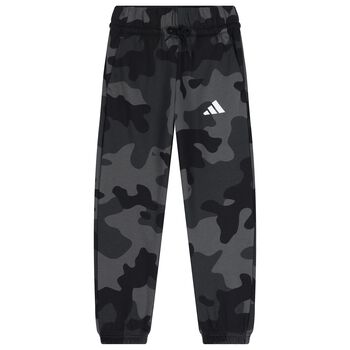 Black & Grey Camouflage Logo Joggers