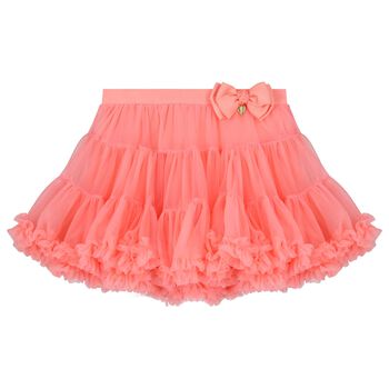 Girls Coral Tutu Skirt