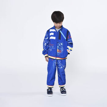Boys Blue Logo Joggers