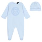 Baby Boys Blue Medusa Babygrow Gift Set, 2, hi-res