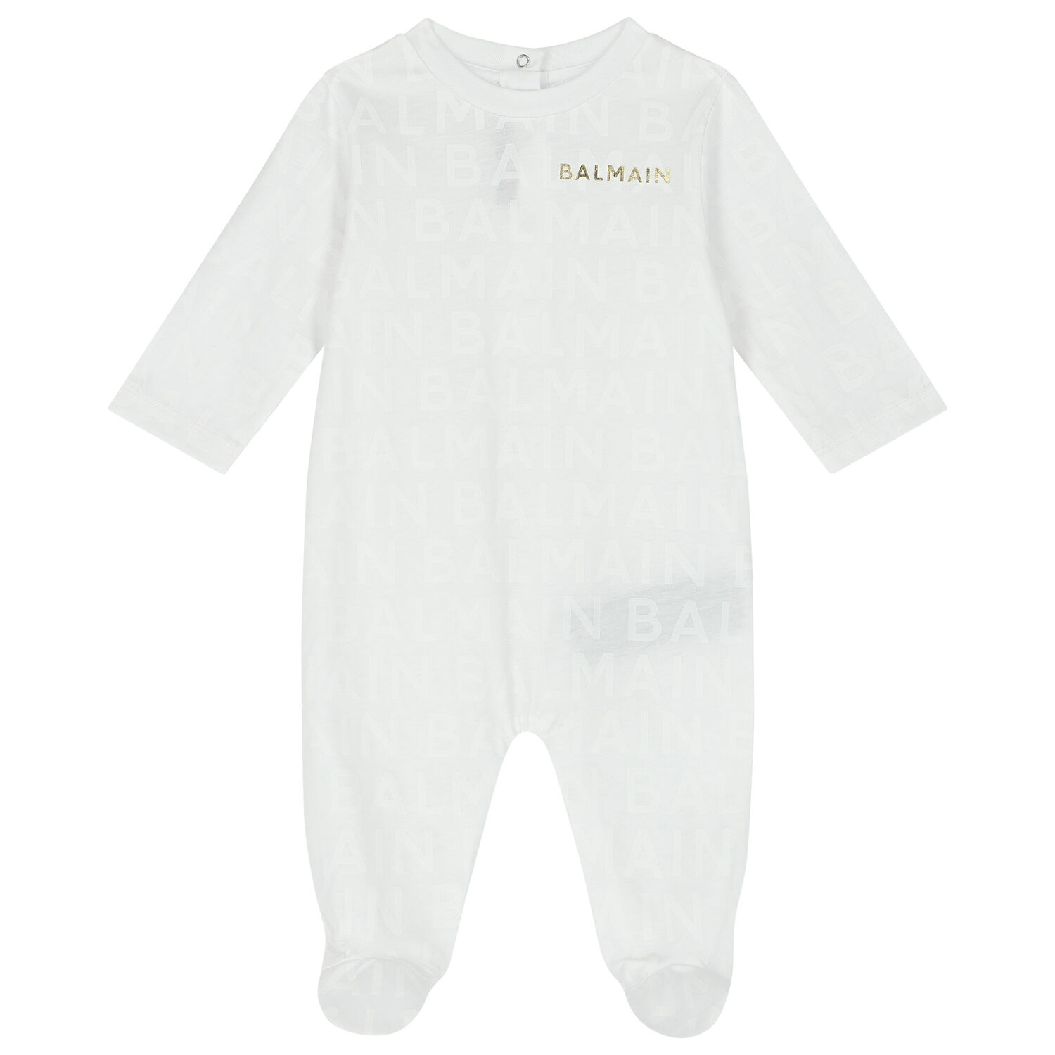 White & Gold Logo Babygrow Gift Set, 1, hi-res image number null