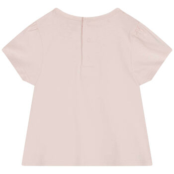 Younger Girls Pink Logo T-Shirt