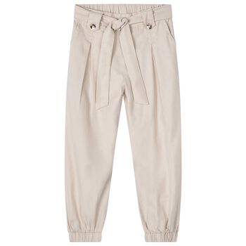 Girls Beige Trousers