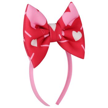 Girls Red & Pink Heart Headband