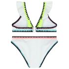 مايوة بكينى بنات مطرز باللون الأبيض, 1, hi-res