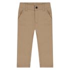 Younger Boys Beige Trousers, 1, hi-res