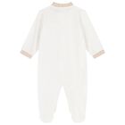 Ivory & Beige Babygrow, 1, hi-res