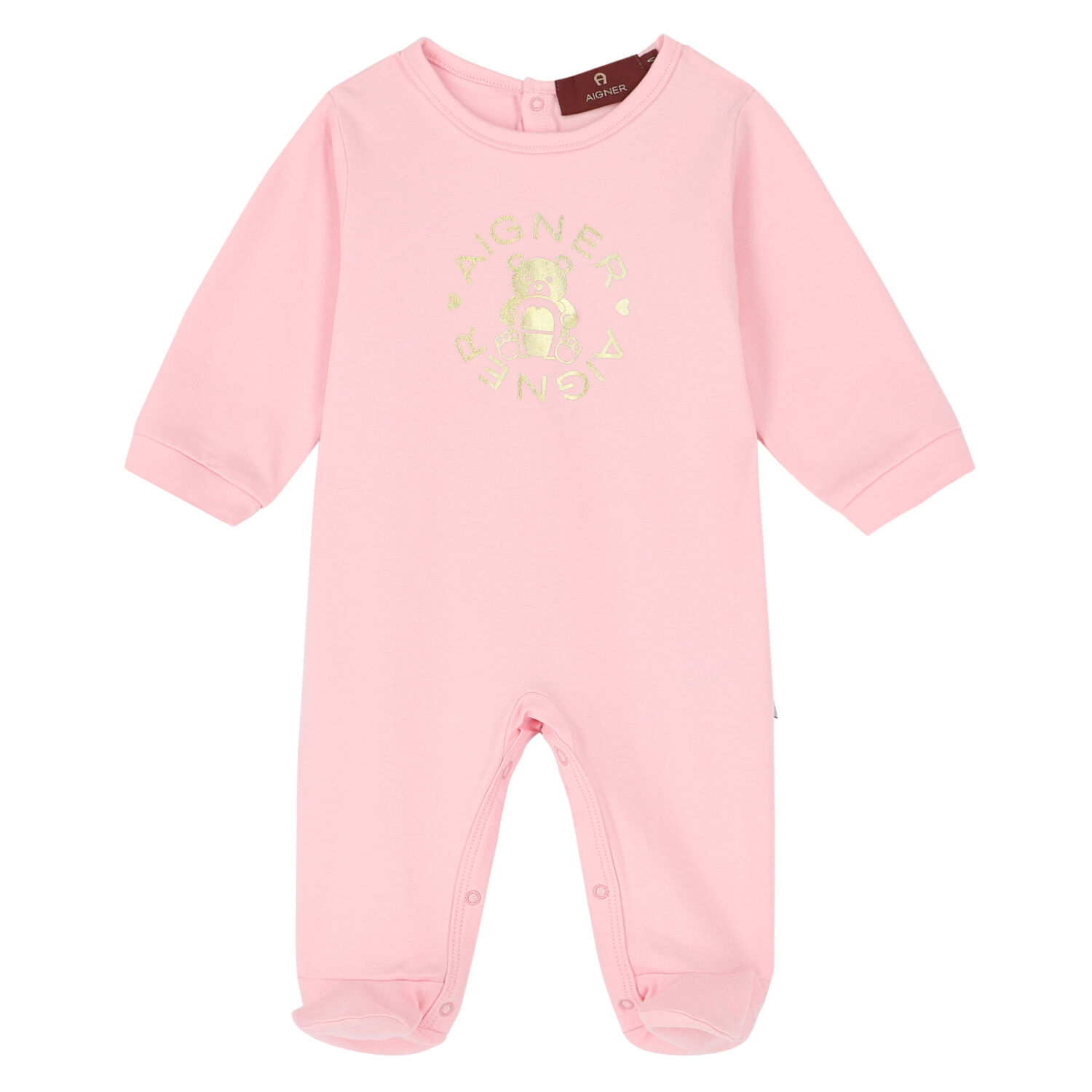 Pink & Gold Teddy Babygrow, 4, hi-res image number null