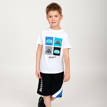 Boys Black Logo Shorts