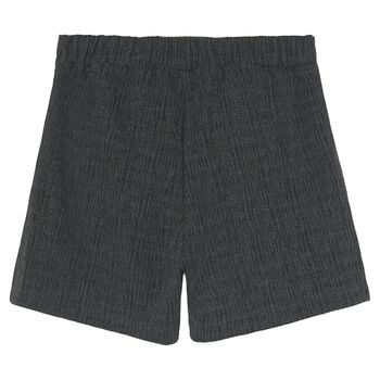 Girls Grey Bow Skort