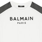 White & Black Logo T-Shirt, 1, hi-res