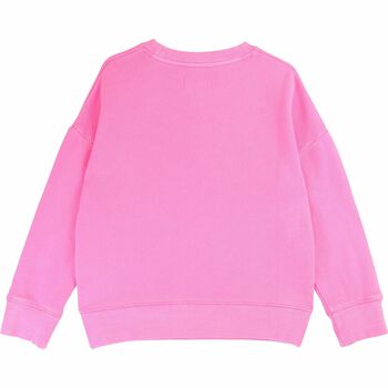 Girls Pink Jersey Sweatshirt