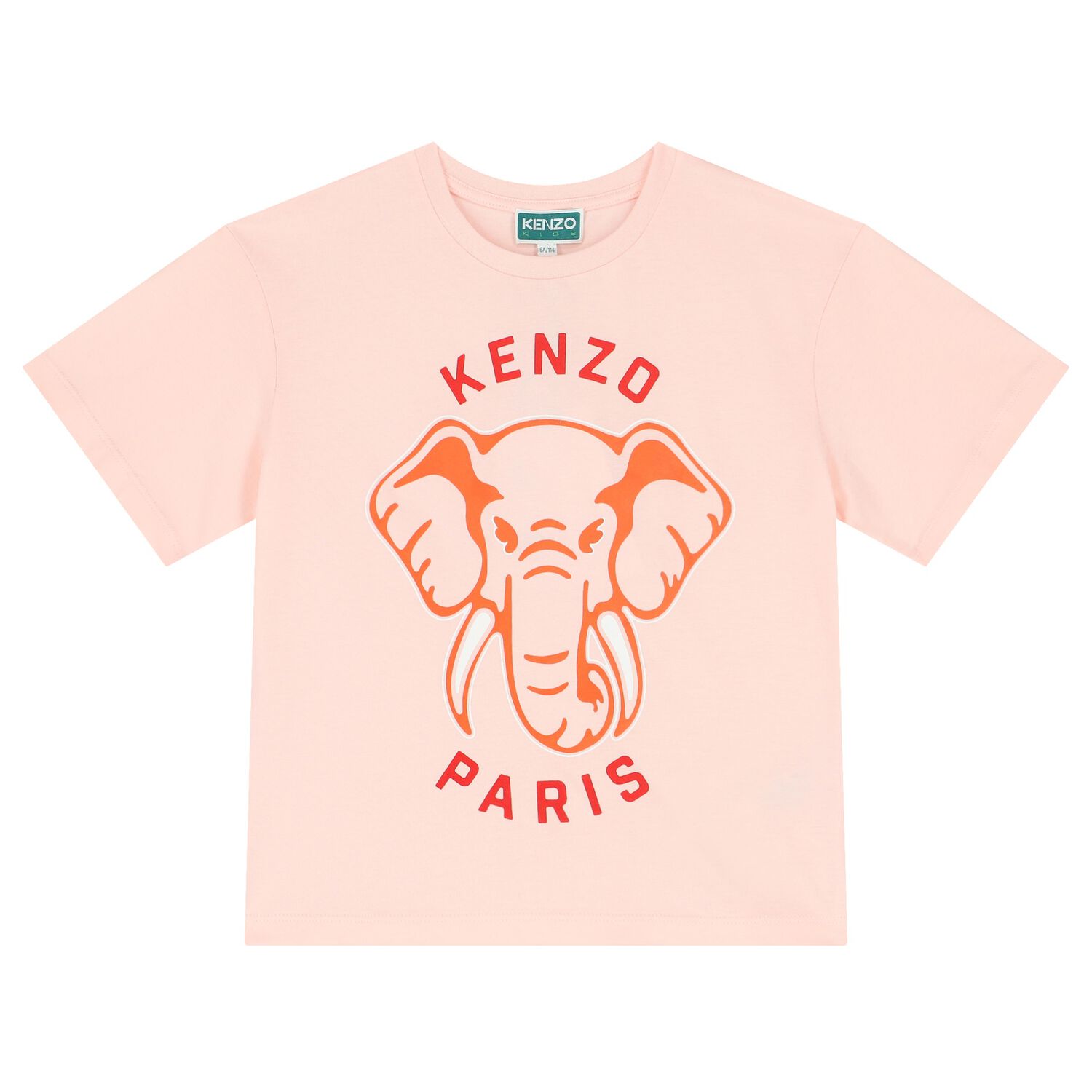 Girls Pink Elephant Logo T-Shirt, 1, hi-res image number null