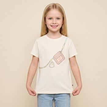 Girls Ivory Bag T-Shirt
