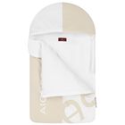 مدس  بالشعار باللون الأبيض البيج, 1, hi-res