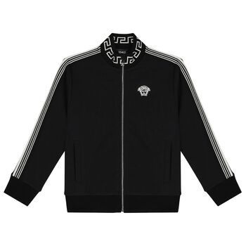 Versace Black & White Medusa Zip Up Top, 1 Black & White Medusa Zip Up Top