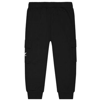 Boys Black Logo Joggers