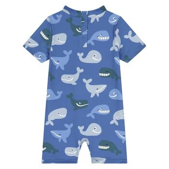 Younger Boys Blue Whale Sun Suit
