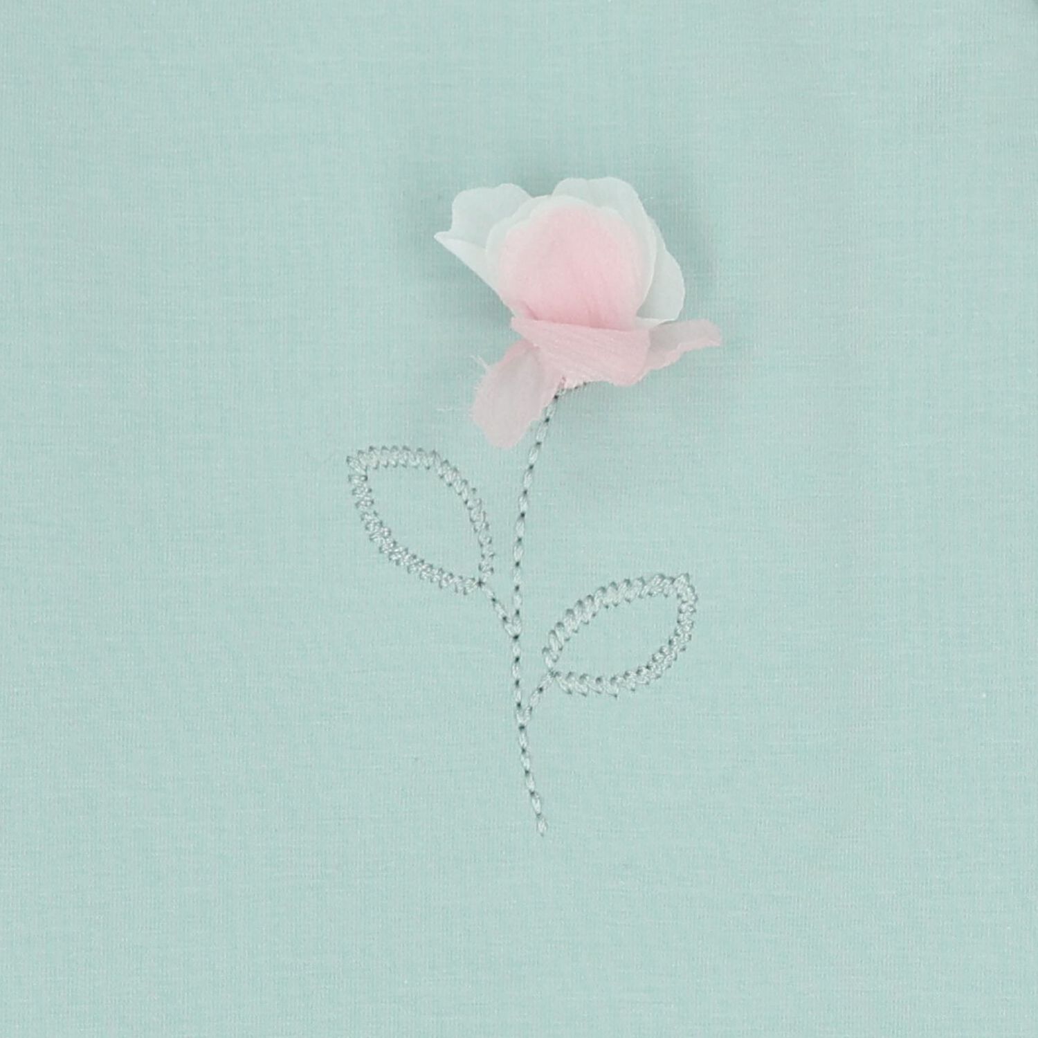 Baby Girls Ivory & Green Babygrows ( 2-Pack ), 2, hi-res