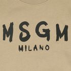 Beige & Black Logo Sweatshirt, 2, hi-res