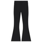 Girls Black Diamante Logo & Flared Leggings Set, 1, hi-res