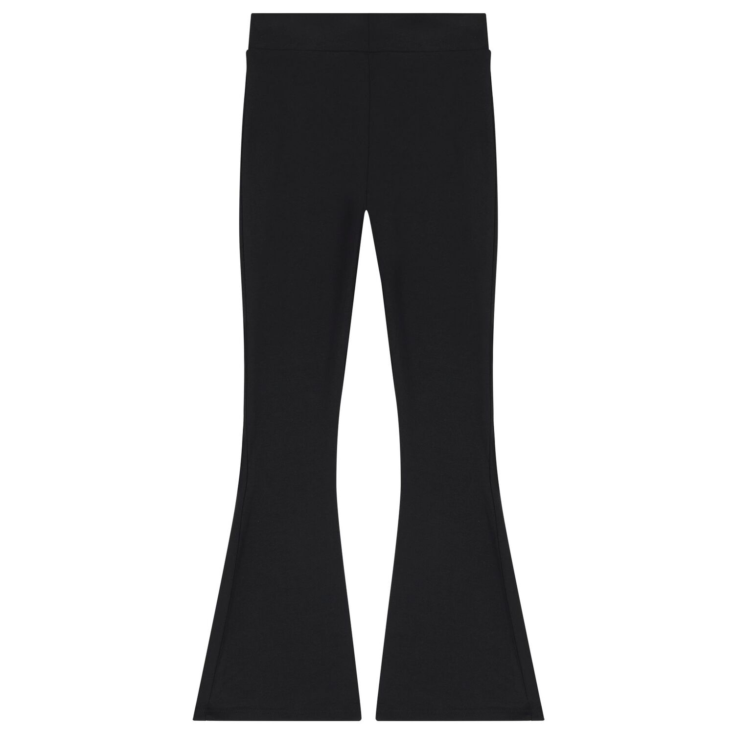 Girls Black Diamante Logo & Flared Leggings Set, 1, hi-res