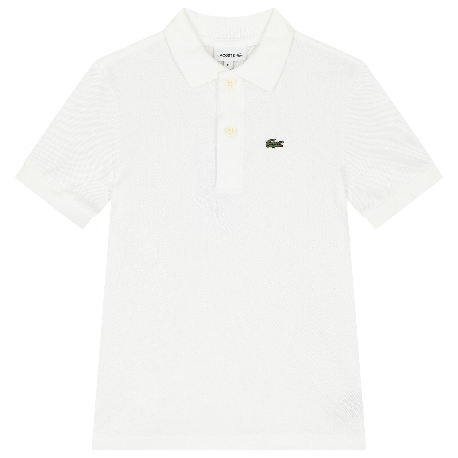 Boys White Logo Polo Shirt, 1, hi-res