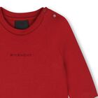 Younger Girls Red Pleated Logo Dress, 1, hi-res