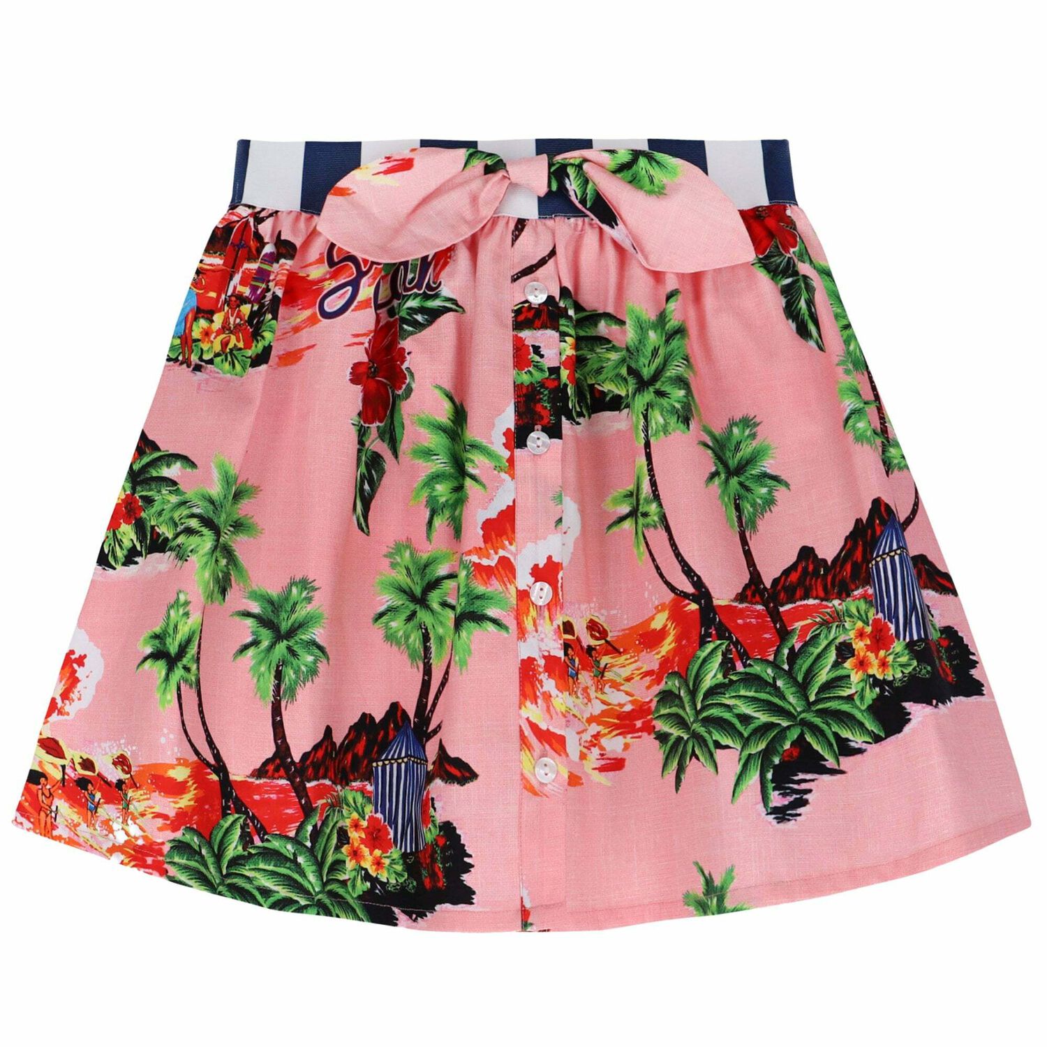 Girls Pink Printed Skirt, 1, hi-res image number null