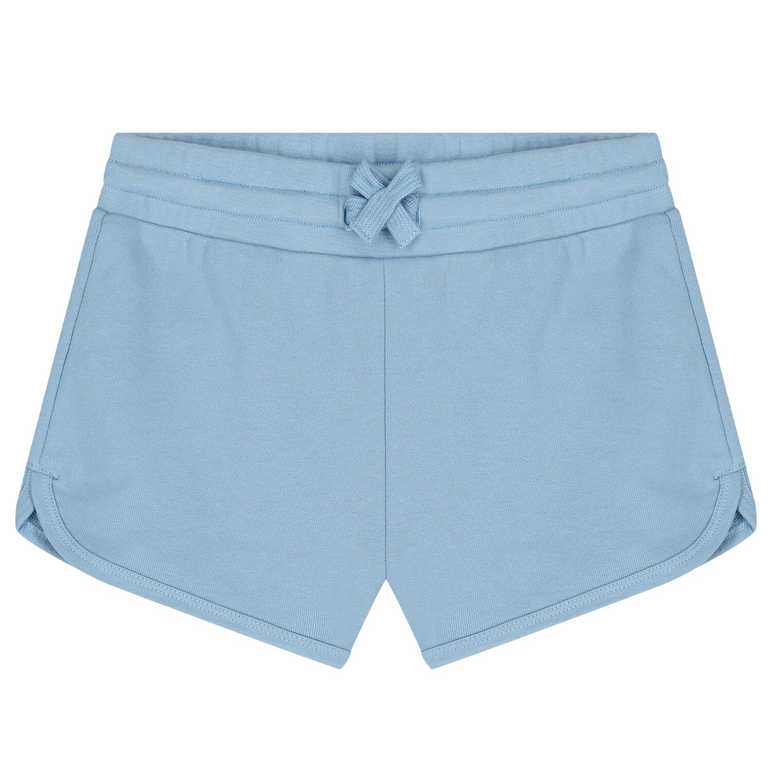 Girls Blue Logo Shorts, 1, hi-res