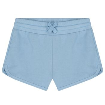 Girls Blue Logo Shorts