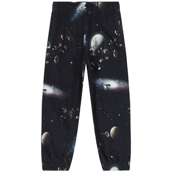 Boys Black Space Joggers