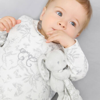 Grey Rabbit Baby Comforter